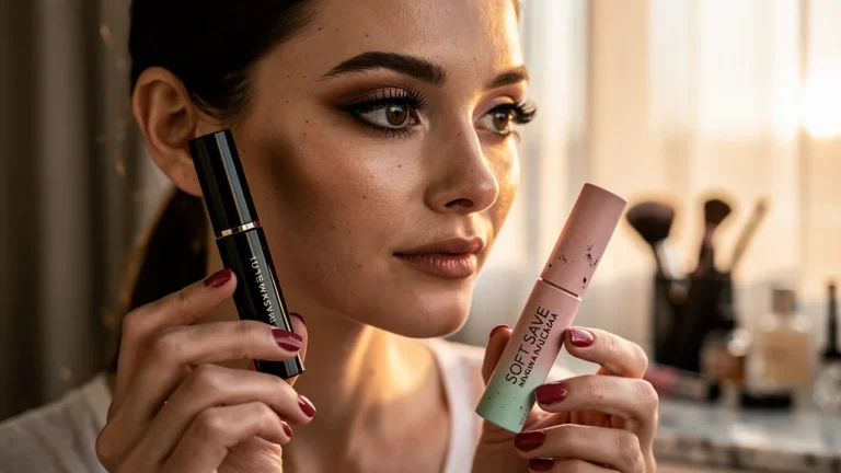 Comparaison ultra-réaliste entre mascara d'entrée de gamme et haut de gamme avec une rédactrice beauté